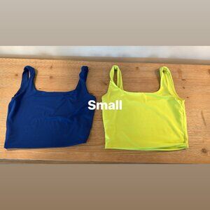 Crop athletic tops
